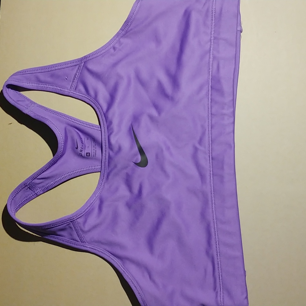 Women's purple Nike sports bra